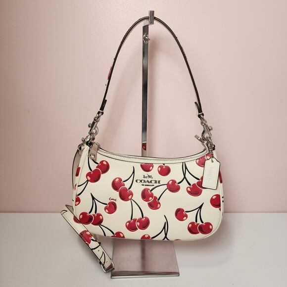Coach Handbags - NWT Coach CZ774 Teri Shoulder Bag In Signature Canvas With Cherry Print